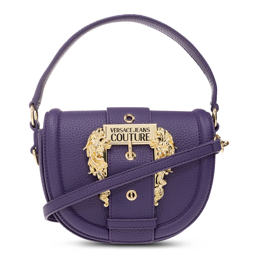 شنطة كروس سوداء بنقشة ذهبية – Versace Jeans Couture
