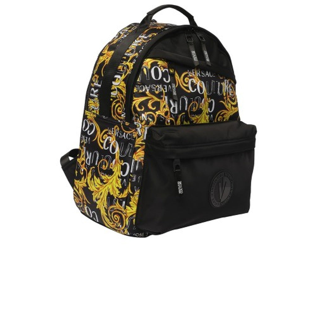Versace Jeans Couture - شنطة ظهر بنقشة باروكية ذهبية