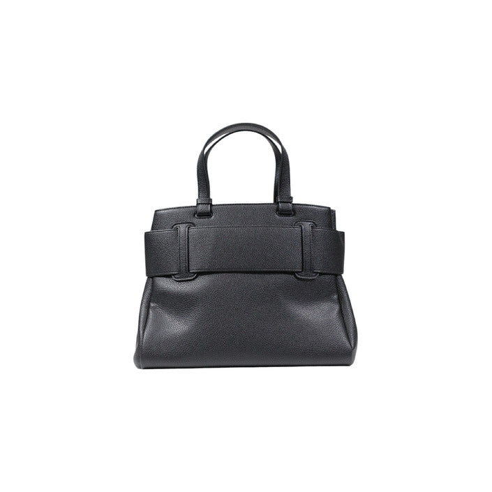 شنطة يد سوداء بشعار A|X وحزام كتف – Armani Exchange