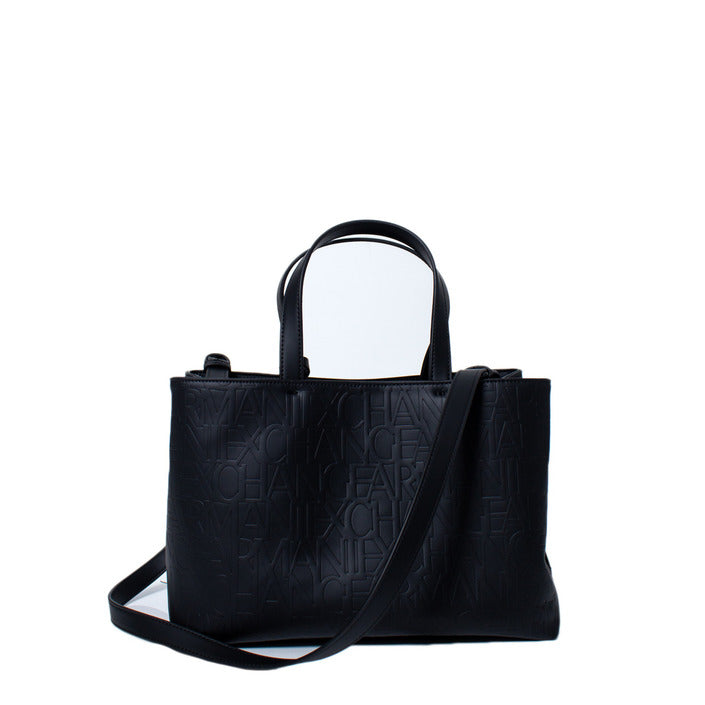 Armani Exchange – شنطة يد مطبوعة بشعار A|X مع حزام كتف وسحاب