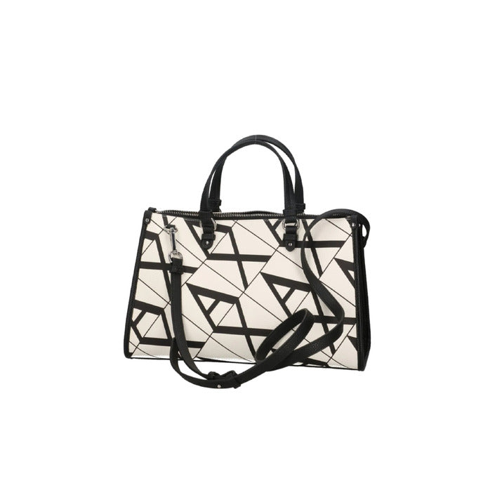 Armani Exchange – شنطة بيضاء بطبعة أنيقة وحزام كتف