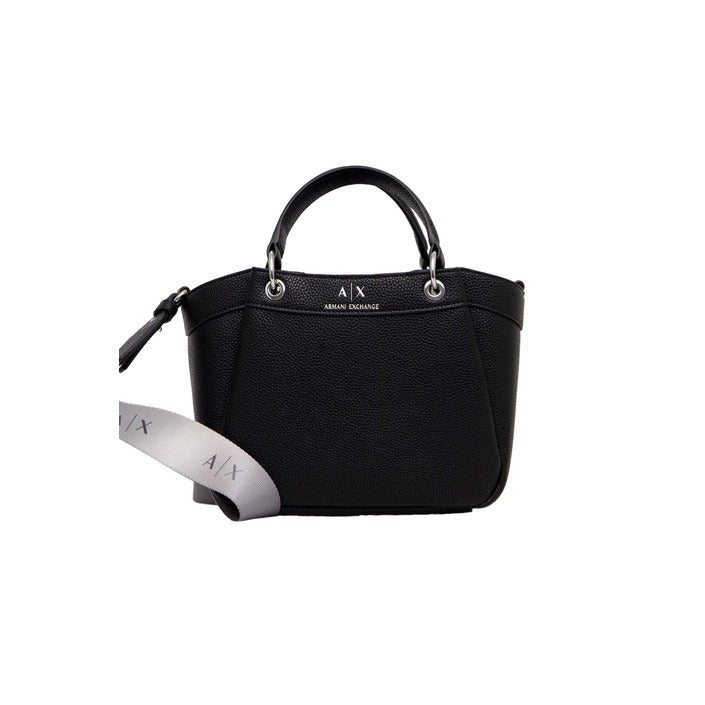 شنطة يد سوداء بجيوب داخلية وسحاب – Armani Exchange