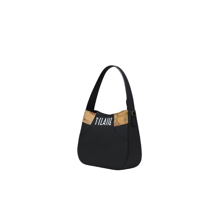 شنطة يد سوداء بتفاصيل خرائط – Alviero Martini 1a Classe – Black Handbag with Geo Map Detail
