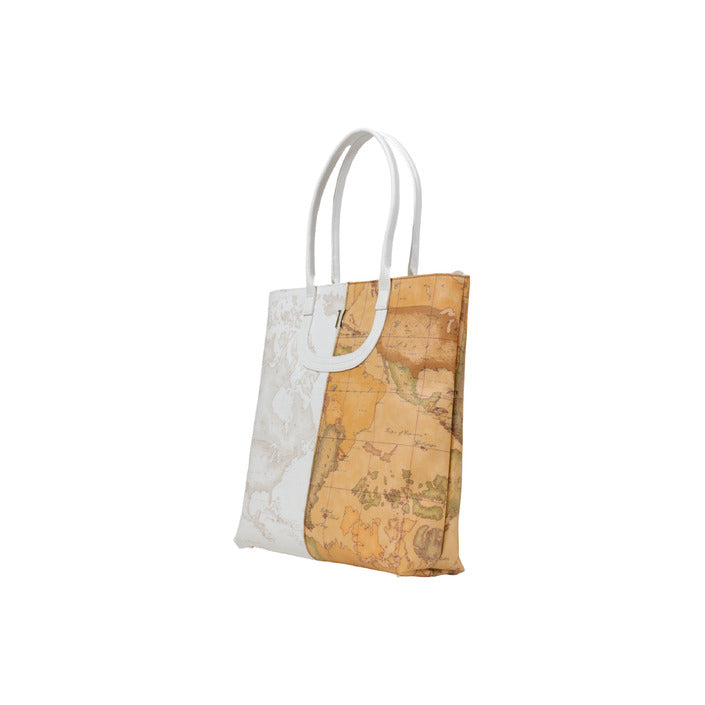 شنطة شوبينج مزدوجة النقشة – Alviero Martini 1a Classe – Mixed Print Geo Map Shopping Bag