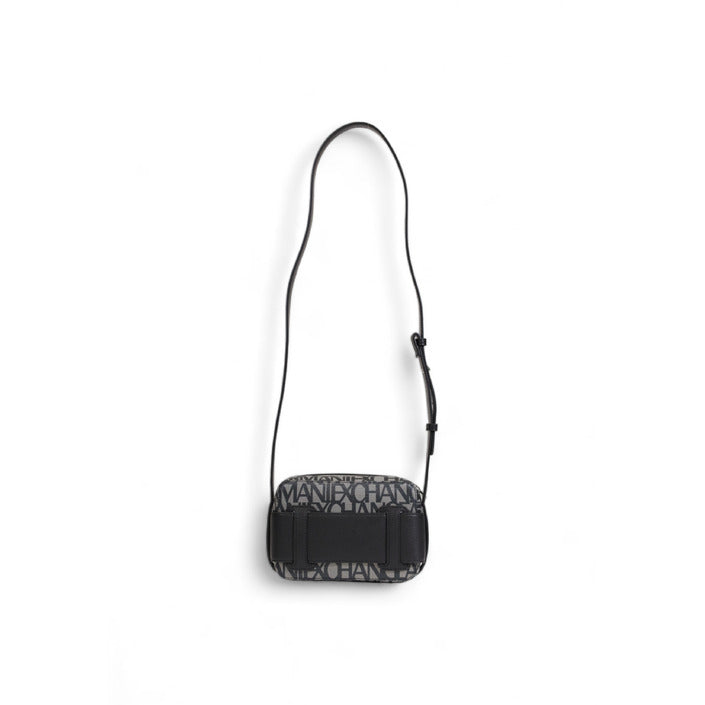 شنطة كتف صغيرة بطبعة شعار A|X وسحاب – Armani Exchange