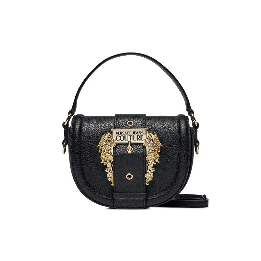 شنطة كروس سوداء بنقشة ذهبية – Versace Jeans Couture