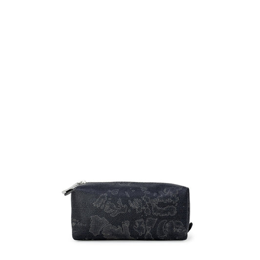 حقيبة مكياج سوداء بطبعات أيقونية – Alviero Martini 1a Classe – Black Iconic Print Beauty Case