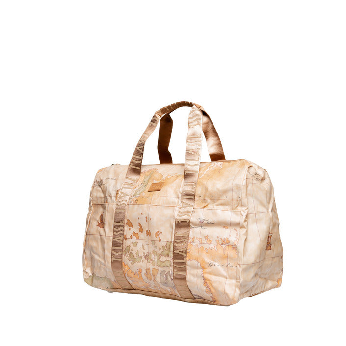 شنطة سفر بنقشة خرائط – Alviero Martini 1a Classe – Geo Map Print Beige Travel Bag