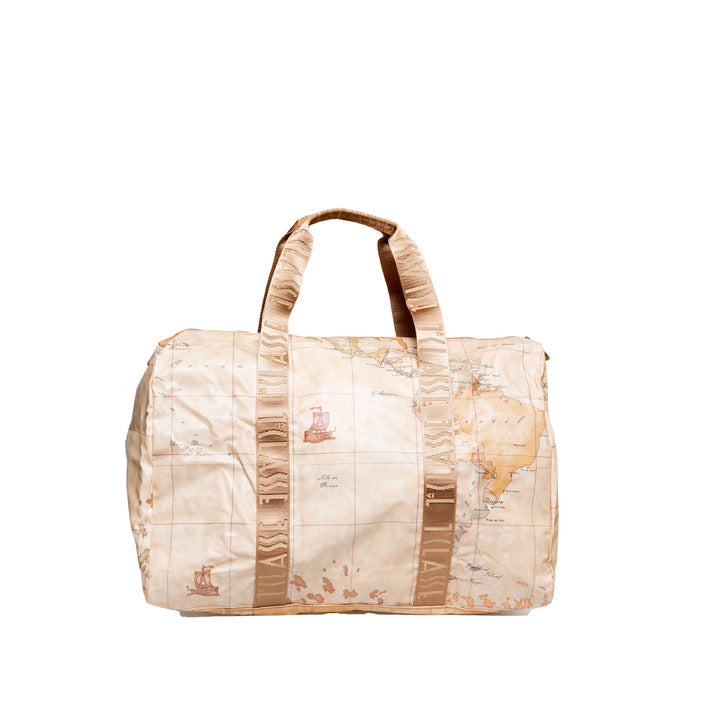 شنطة سفر بنقشة خرائط – Alviero Martini 1a Classe – Geo Map Print Beige Travel Bag