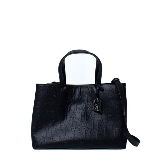 Armani Exchange – شنطة يد مطبوعة بشعار A|X مع حزام كتف وسحاب