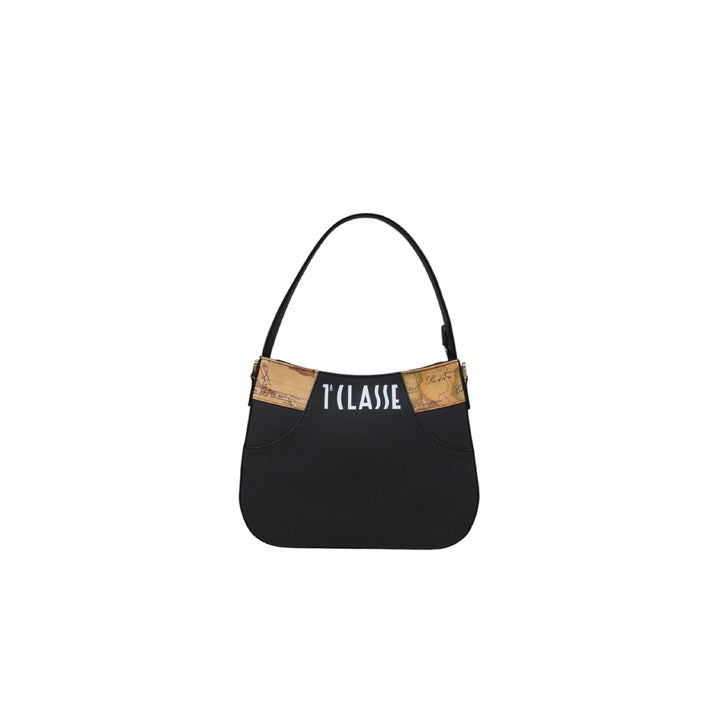 شنطة يد سوداء بتفاصيل خرائط – Alviero Martini 1a Classe – Black Handbag with Geo Map Detail