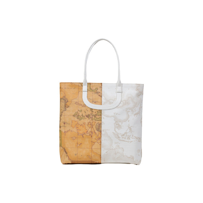 شنطة شوبينج مزدوجة النقشة – Alviero Martini 1a Classe – Mixed Print Geo Map Shopping Bag