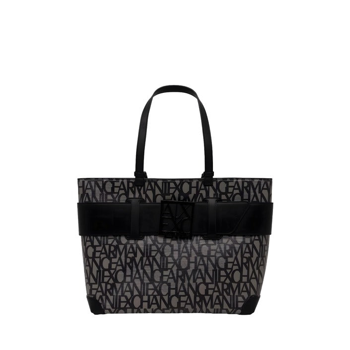 شنطة تسوق كبيرة مطبعة بشعار A|X وسحاب – Armani Exchange