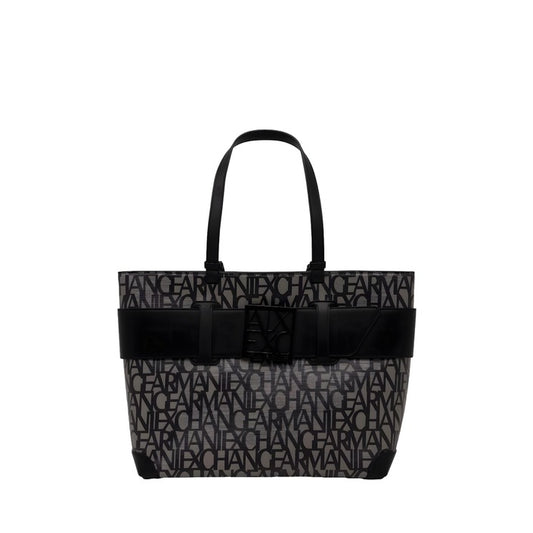 شنطة تسوق كبيرة مطبعة بشعار A|X وسحاب – Armani Exchange