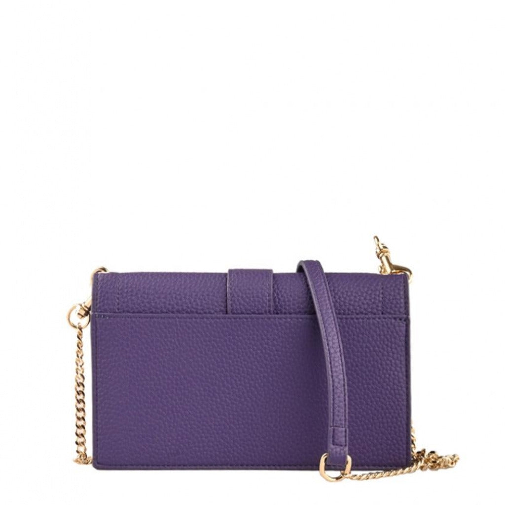 محفظة يد بنفسجية بسلسلة ذهبية – Versace Jeans Couture